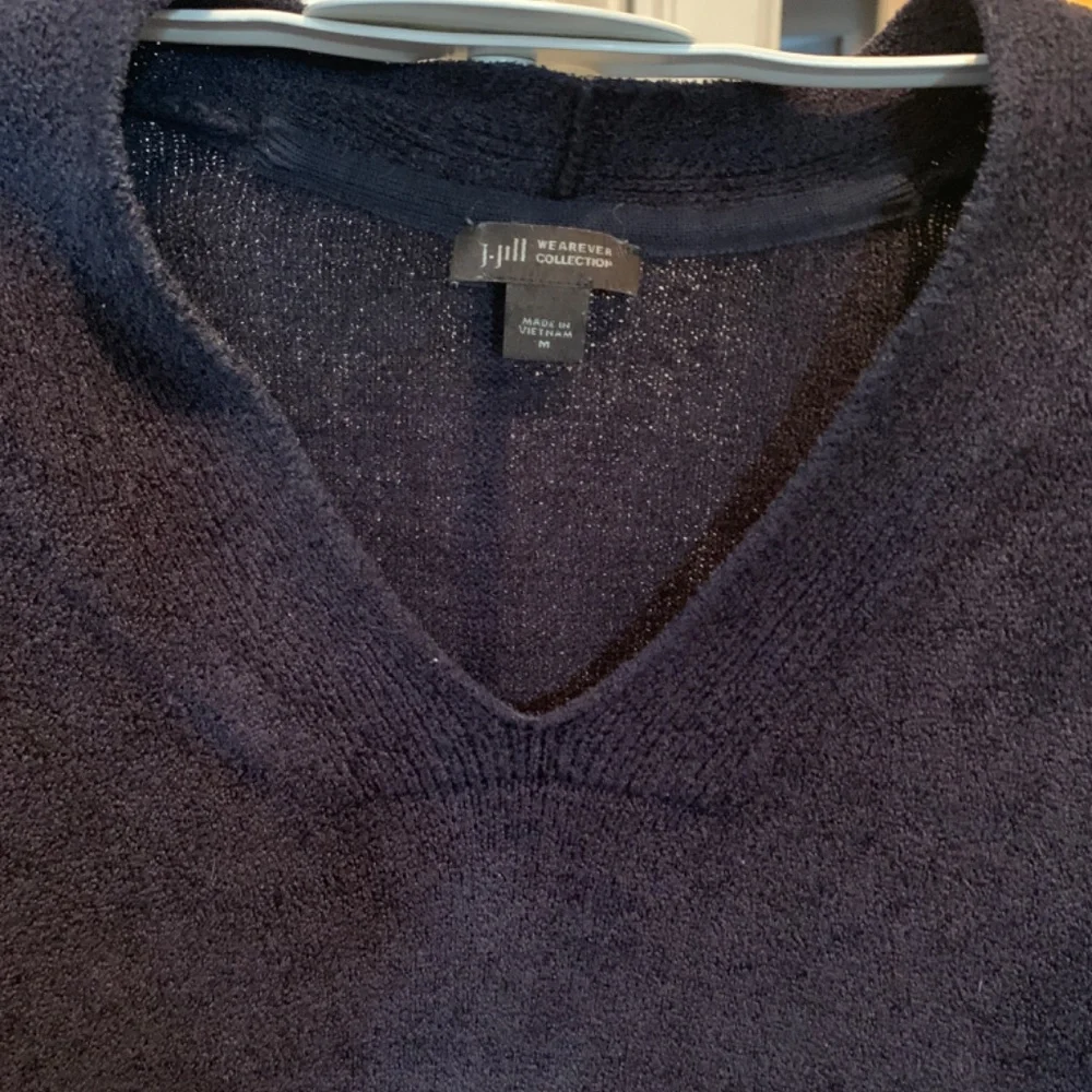 J.Jill Wearever collection midnight blue soft oversized sweater. Worn about 4-5x